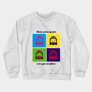 jesus, cristo, dios, jesuscristo, pop art, popart, vector, dibujo, cristianismo, cristiano Crewneck Sweatshirt